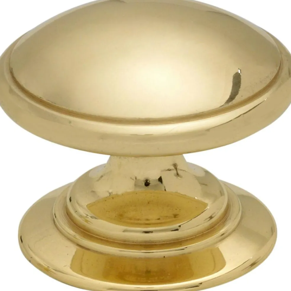 24466 Knob Polished Brass, Large
