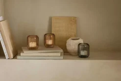 Acorn Candle Holder 2-pack, Stone