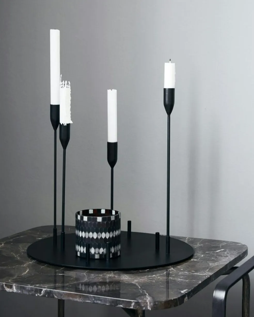 Advent Candle Stand Ø40x38 cm, Black