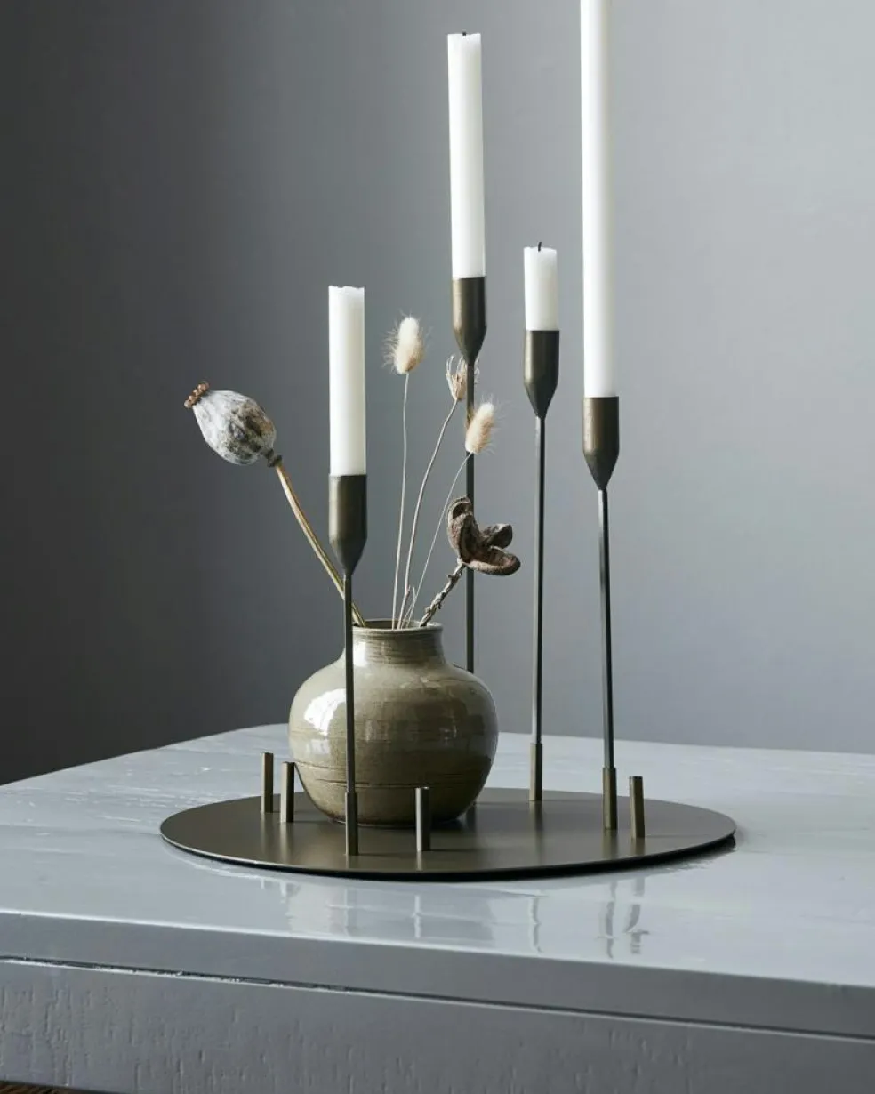 Advent Candle Stand Ø40x38 cm, Black