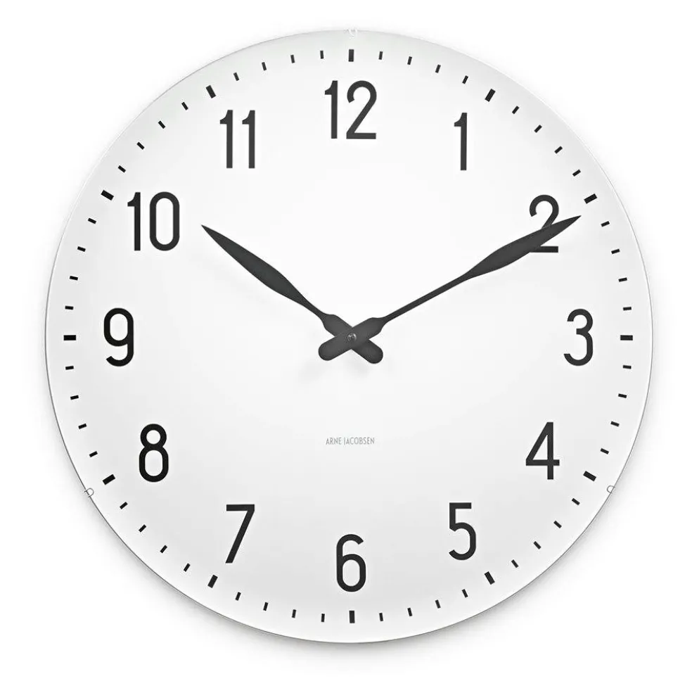 AJ Station Wall Clock, White