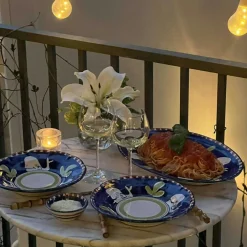 Amalfi Deep Plate 23 cm, Turquoise