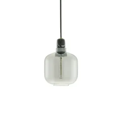 Amp Pendant Small, Smoked/Black Marble