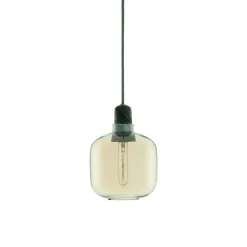 Amp Pendant Small, Smoked/Black Marble