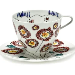 Anemone Milk Cappuccino Cup With Saucer