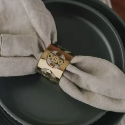 Anima Gemella Napkin Ring 2-pack, Brass