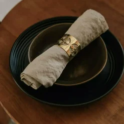 Anima Gemella Napkin Ring 2-pack, Brass