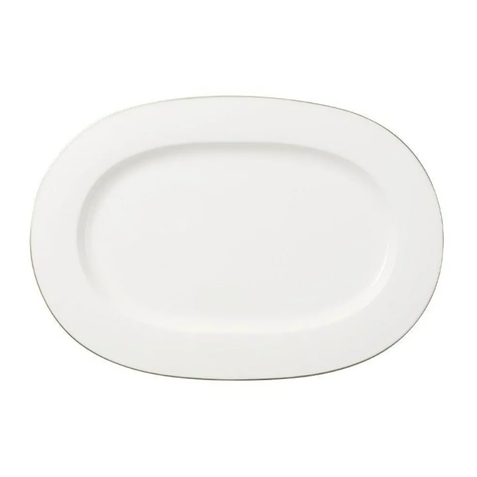 Anmut Platinum No.1 Oval Platter, 41 cm