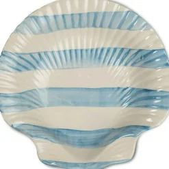 Armona Plate 23,5 cm, White / Light Blue