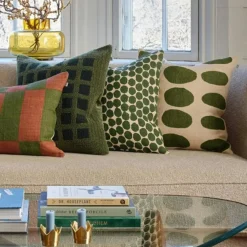 Asim Cushion Cover 50x50 cm, Off-white / Heaven Blue