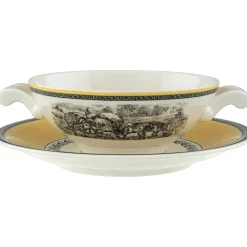 Audun Ferme Soup Cup With Saucer