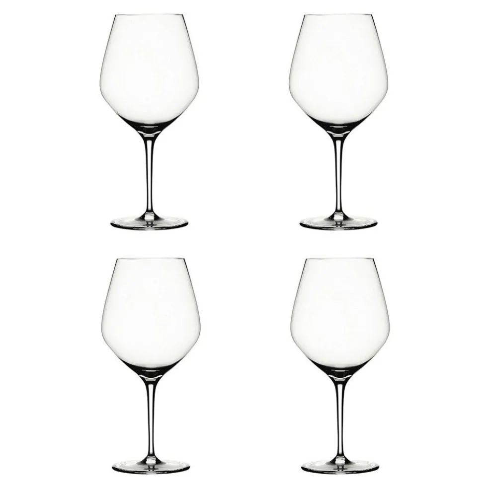 Authentis Burgundy Glass Set of 4, 75 cl
