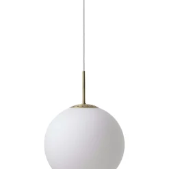 Ball Glass Pendant 25 cm, Opal White