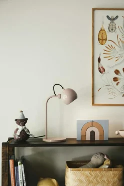 Ball Single Table Lamp, Glossy Nude