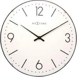 Basic Dome Wall Clock, White