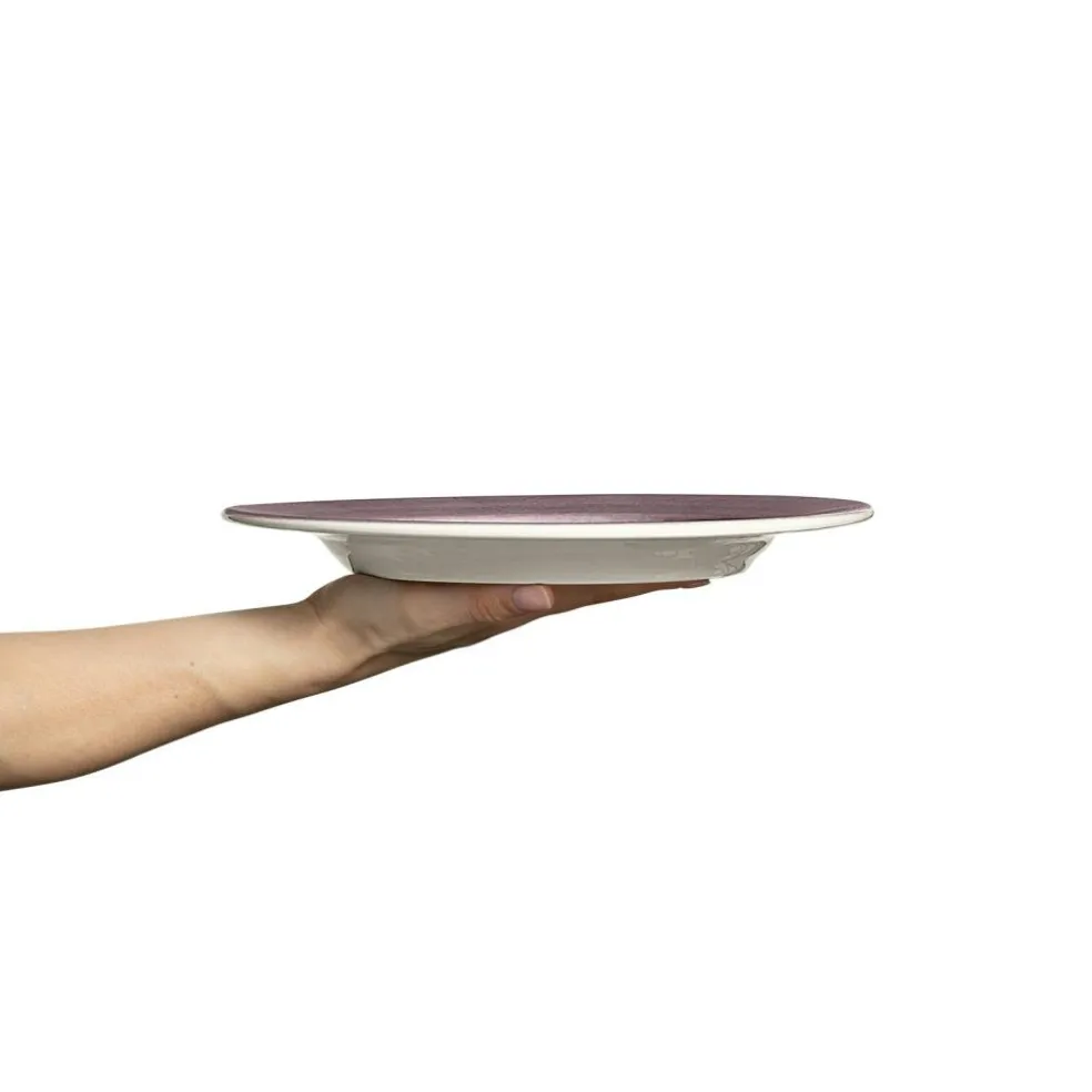 Basic Plate 28 cm, Plum