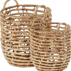 Basket U-shape open twist Lily 2-pack