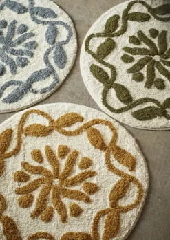 Bathroom Rug Ø60 cm, Dusty Blue