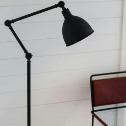 Bazar Floor Lamp, Sand Black