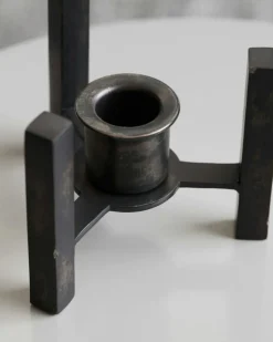 Bejo Candle Stand Antique Brown, 10x8x8 cm