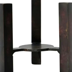 Bejo Candle Stand Antique Brown, 10x8x8 cm