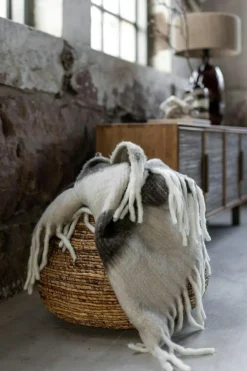 Bello Plaid 130x170 cm, Brown/Beige