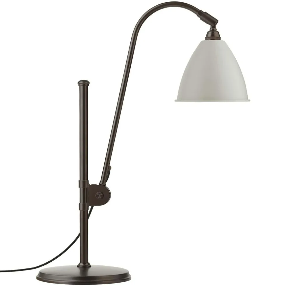 Bestlite BL1 Table Lamp, Black Brass/Classic White