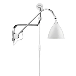 Bestlite BL10 Wall Lamp, Chrome/White