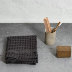 Big Waffle Hand Towel, Natural White