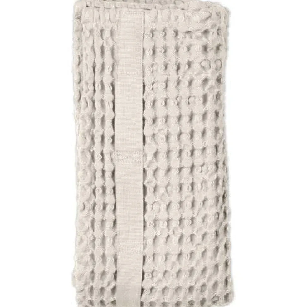 Big Waffle Hand Towel, Natural White