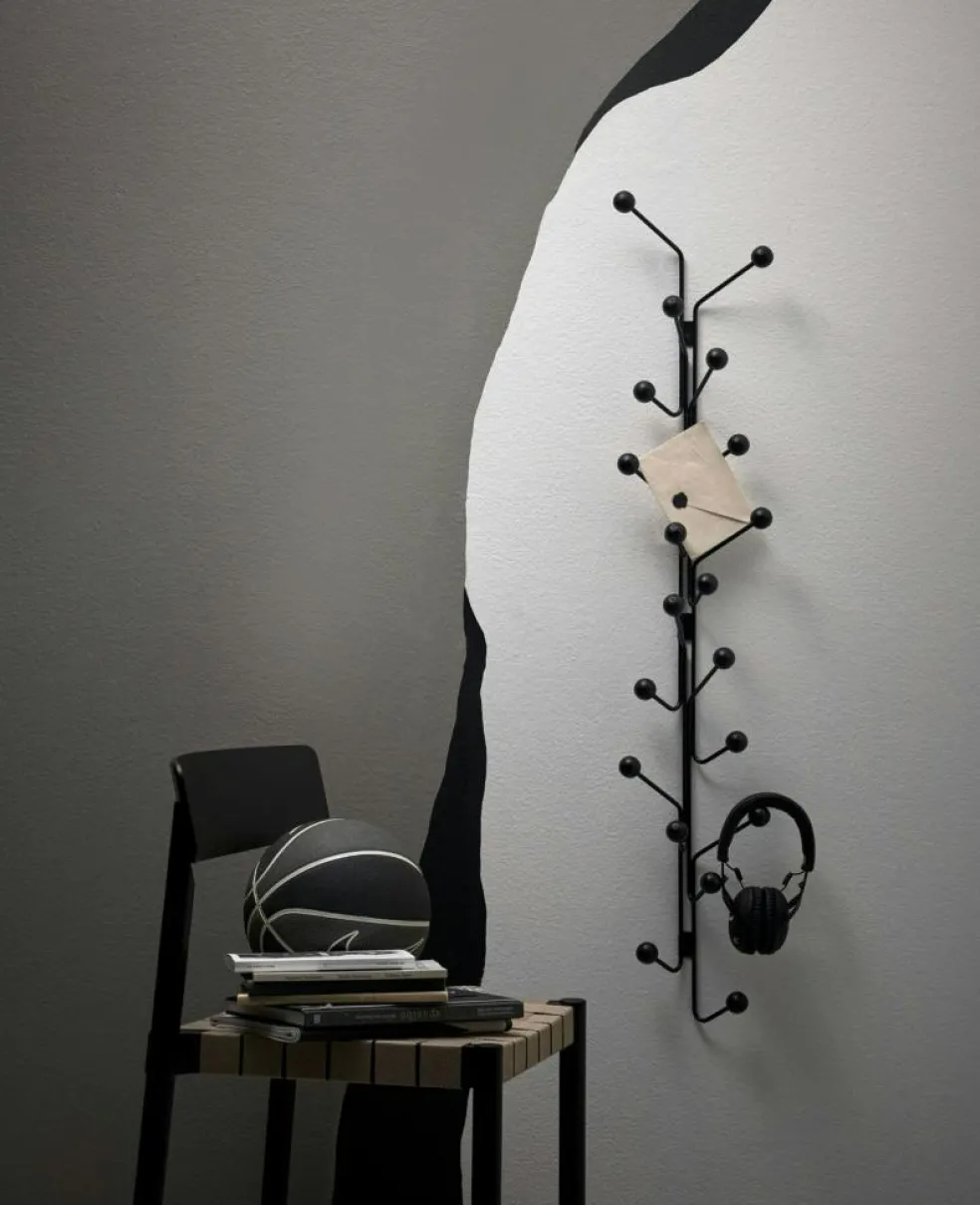 Bill Coat Rack Vertical, Black / Black