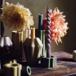 Birgit Vase / Candlestick 17 cm, Pale Yellow