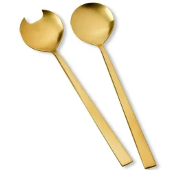 Bitz Salad Servers 2 Delar, Brass