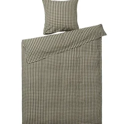 Bæk & Bølge Bed set 150x210 + 50x60 cm, Dark Blue / White