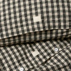 Bæk & Bølge Bed set 150x210 + 50x60 cm, Dark Blue / White