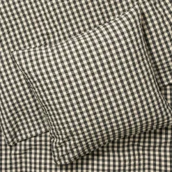 Bæk & Bølge Bed set 150x210 + 50x60 cm, Dark Blue / White