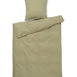 Bæk & Bølge Bed set 150x210 + 50x60 cm, Dark Blue / White