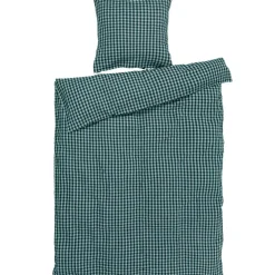 Bæk & Bølge Bed set 150x210 + 50x60 cm, Dark Blue / White