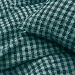 Bæk & Bølge Bed set 150x210 + 50x60 cm, Dark Blue / White