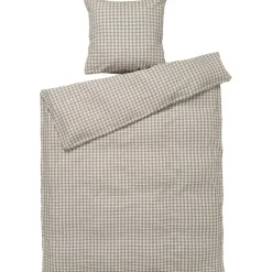 Bæk & Bølge Bed set 150x210 + 50x60 cm, Dark Blue / White