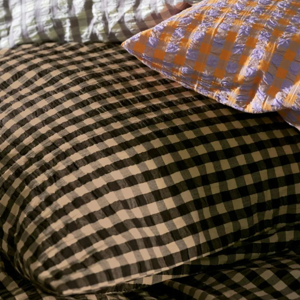 Bæk & Bølge Pillowcase 60x63 cm, Green/Pale Pink