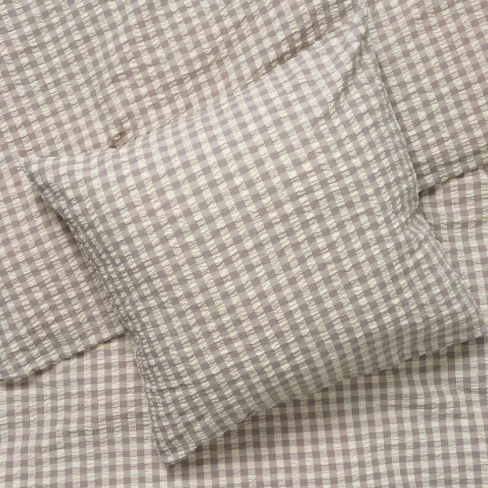 Bæk & Bølge Pillowcase 60x63 cm, Green/Pale Pink