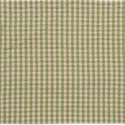 Bæk & Bølge Pillowcase 60x63 cm, Green/Pale Pink