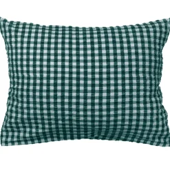 Bæk & Bølge Pillowcase 60x63 cm, Green/Pale Pink