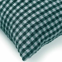 Bæk & Bølge Pillowcase 60x63 cm, Green/Pale Pink