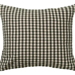 Bæk & Bølge Pillowcase 60x63 cm, Green/Pale Pink