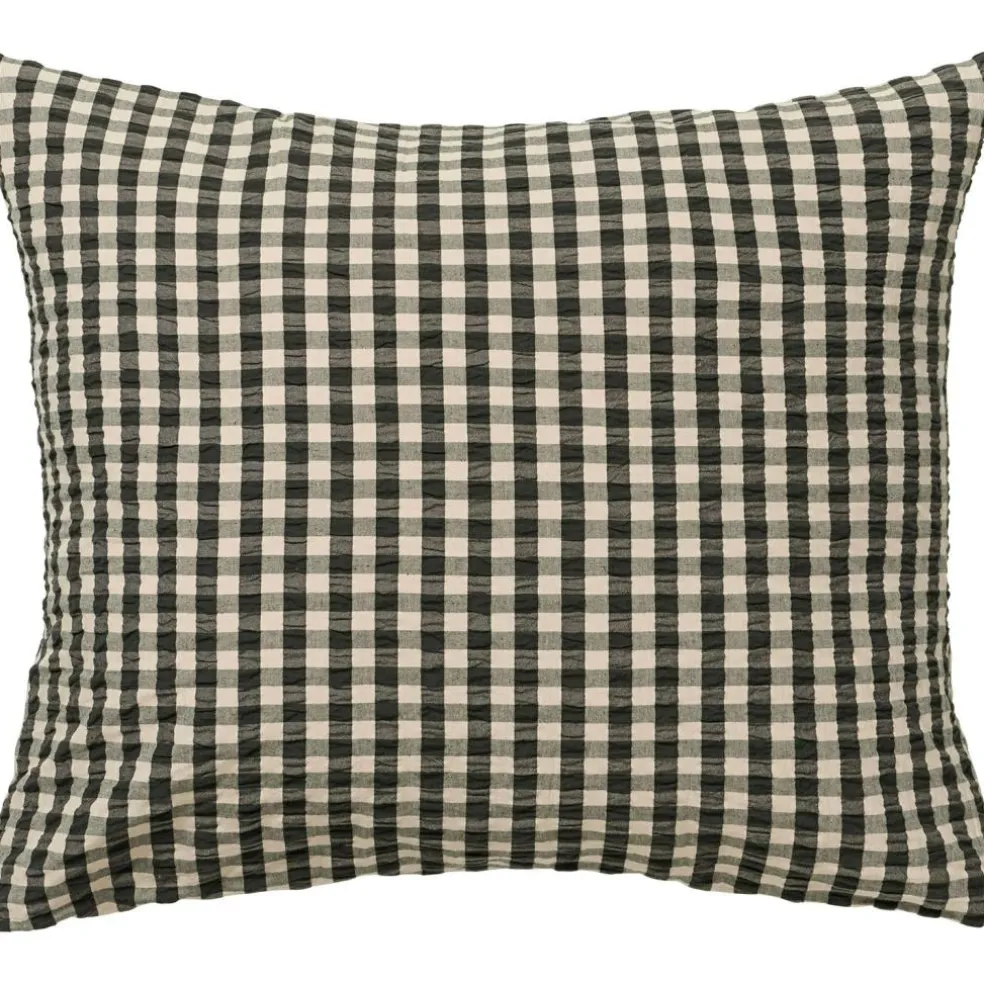 Bæk & Bølge Pillowcase 60x63 cm, Green/Pale Pink