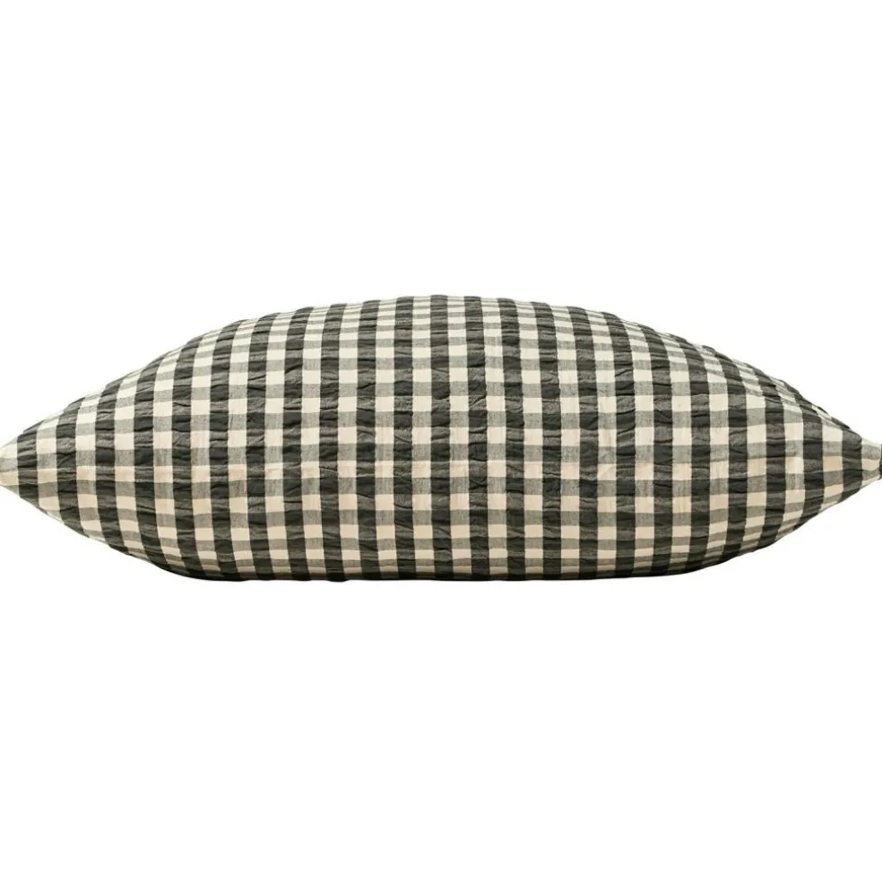 Bæk & Bølge Pillowcase 60x63 cm, Green/Pale Pink