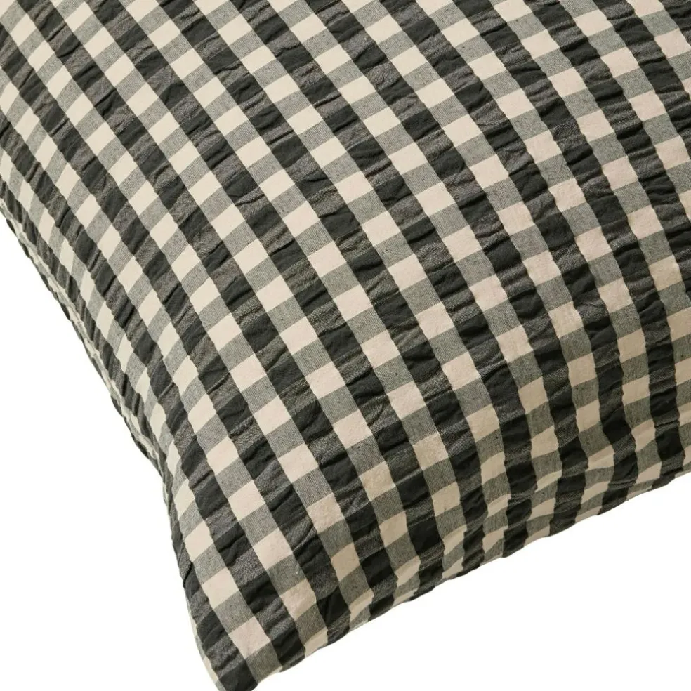 Bæk & Bølge Pillowcase 60x63 cm, Green/Pale Pink