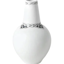 Black Lace Vase, 15 cm